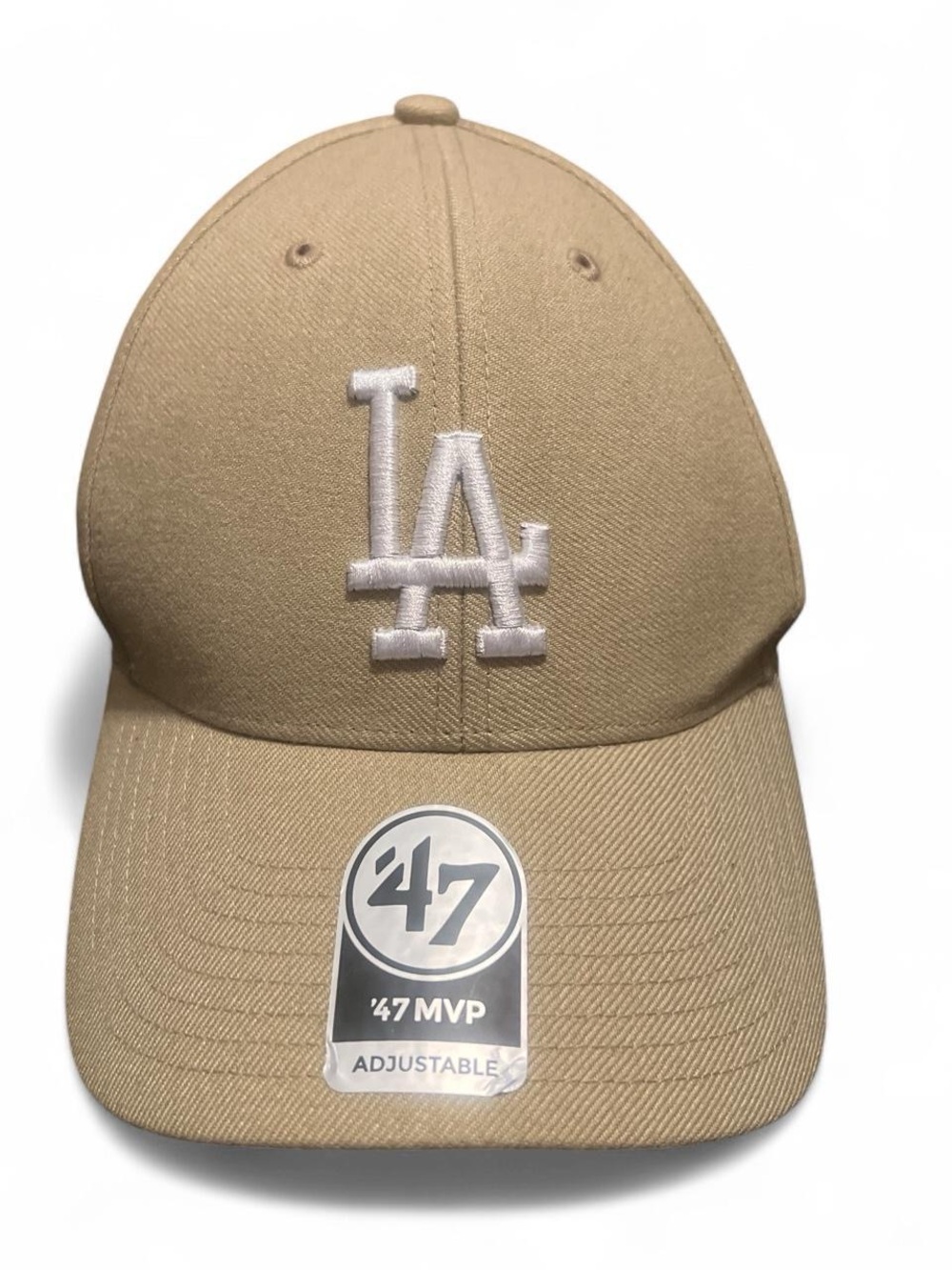 47 Los Angeles Dodgers Tan Cap with White LA Emblem